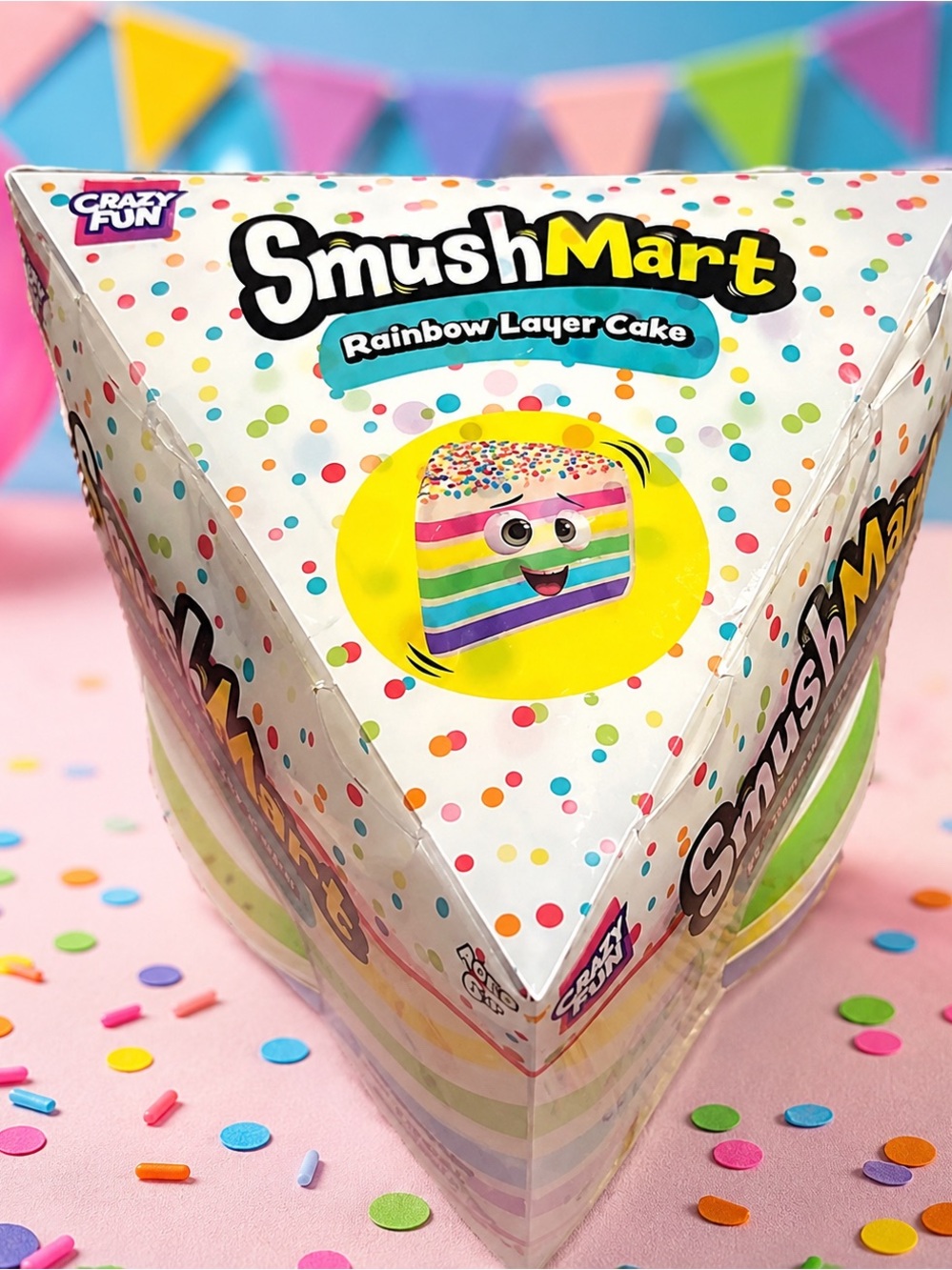 Rainbow Layer Cake Scented Stretchy Squeeze Ball